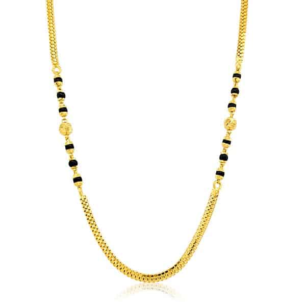 22k Black Ball Detail Bead Mangalsutra 20.61g