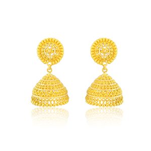 22k Traditional Jhumka Earrings 17.67g