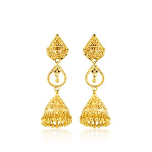 22k Fancy Drop Earrings 9.91g