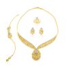 22k CZ Fancy Gold Jewellery Full Set 35.53g