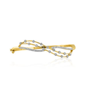 18k Diamond Twist Design Bracelet 17.15g