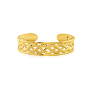 18k Solid Celtic Design Bangle 32g