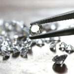 Freshly cut diamonds