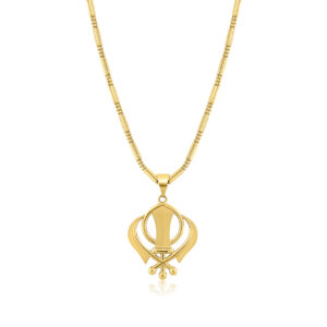 22k Khanda Matt Detail Pendant 10g