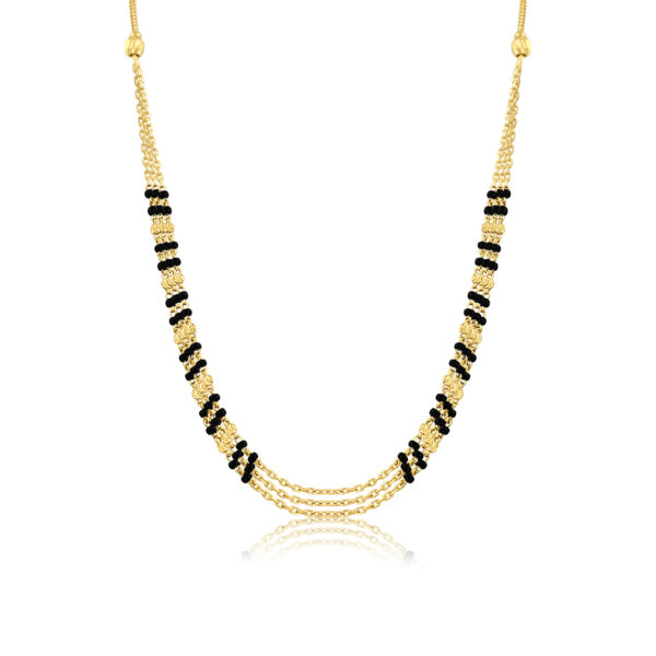 Gold mangalsutra necklace
